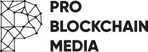 Pro Blockchain Media Logo Vector