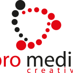 Pro media creative Logo Vector