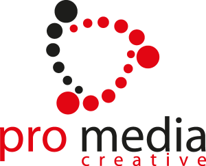 Pro media creative Logo Vector
