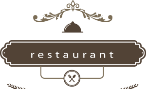 Restaurant badge in retro style Logo Vector