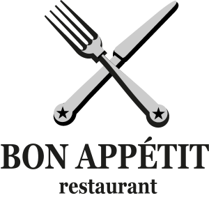 Restaurant with Fork & Knife Logo Vector