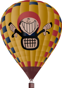 Rider Balloon Logo Vector