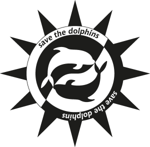 Save the dolphins Logo Vector