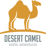 Simple desert camel Logo Vector