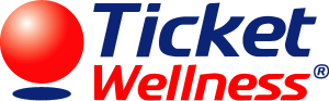 Ticket Wellness Logo Vector