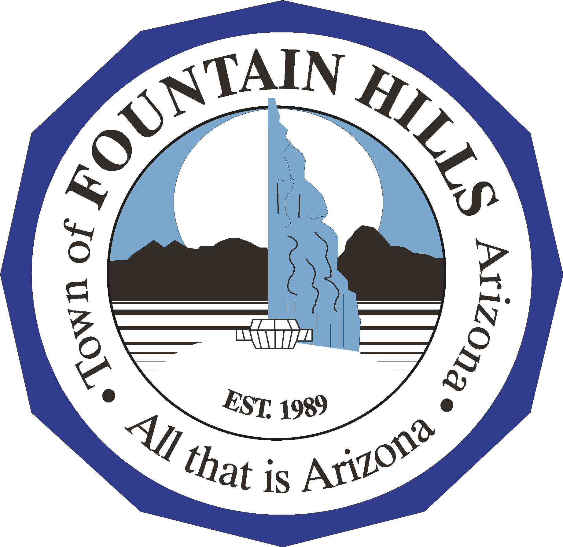 Town of Fountain Hills Logo Vector