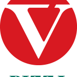 V Pizza Logo Vector