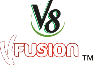 V8 V•Fusion Logo Vector