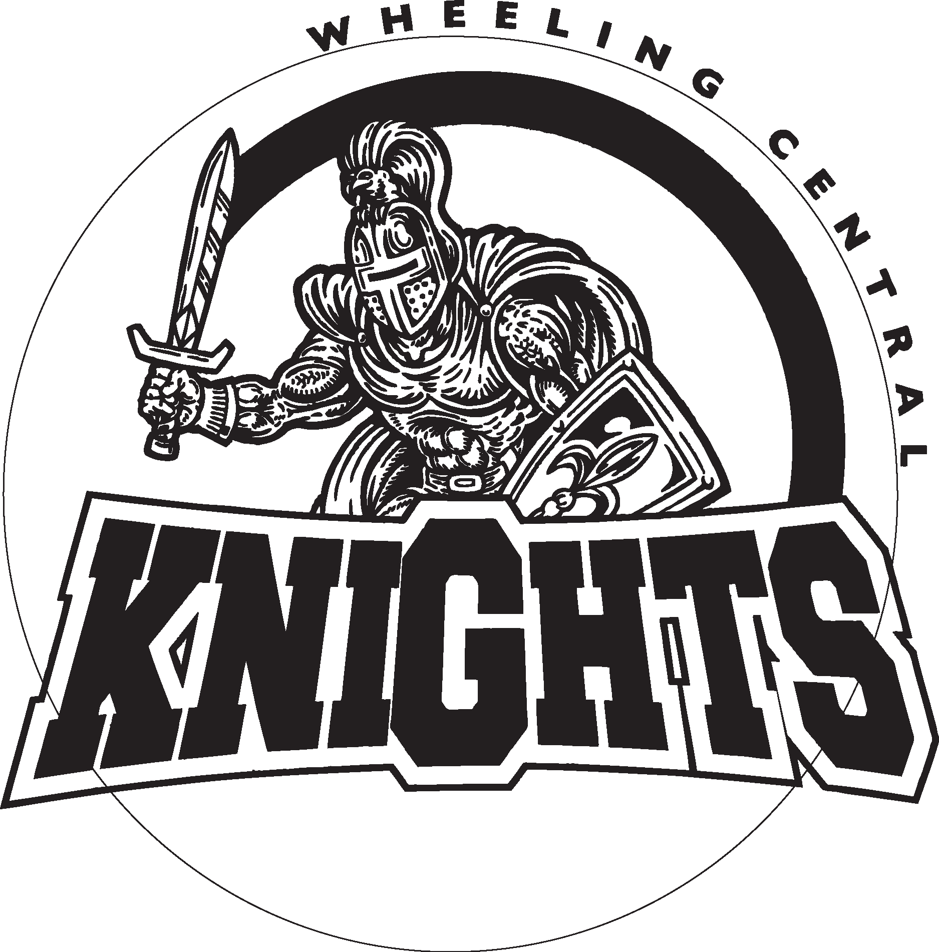 Wheeling Central Knights Logo Vector