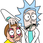 Rick y Morty Logo Vector