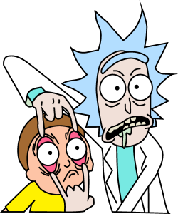 Rick y Morty Logo Vector