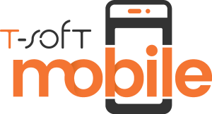 T Soft mobile Logo Vector