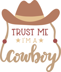 TRUST ME I’M A COWBOY Logo Vector