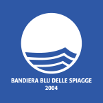 Bandiera blu Logo Vector