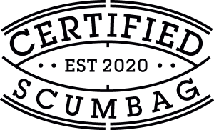 Certified Scumbag Logo Vector
