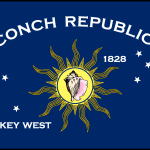 Flag of Conch Republic Logo Vector