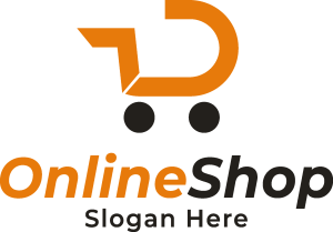 Online Shopping Cart Logo Vector