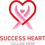 Success Heart Logo Vector