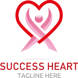 Success Heart Logo Vector