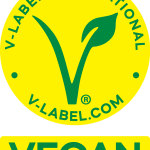 V label Vegan Logo Vector