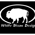 White Bison Design Logo Vector