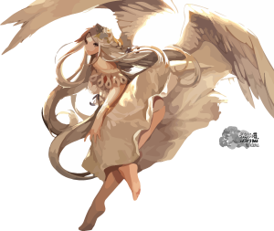 Anime Angel drawing PNG Vector