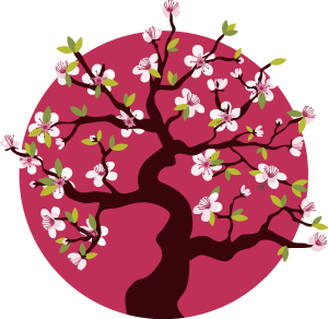 Anime Cherry Blossom Tree PNG Vector