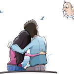 Anime Couple PNG Logo Vector