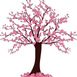 Cherry Blossom Tree PNG Vector