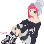 Converse Shoes Anime PNG Vector