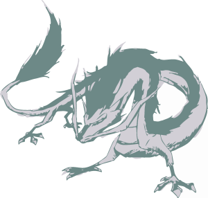 Dragon Anime Character PNG Logo Vector