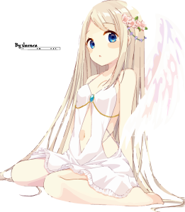 Drawing Of Angel Anime PNG Logo Vector