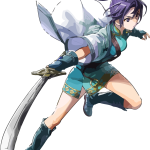 Female Swordsman Anime PNG Vector