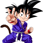 Goku Anime Character PNG Logo Vecto