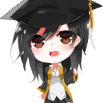 Graduation Anime PNG Vector