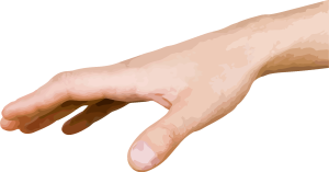 Hand Reaching Out Anime PNG Vector