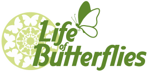 Life of Butterflies Logo Vector