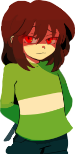 Undertale Chara Anime PNG Vector