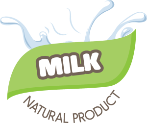 naturel product milk company Logo Vector