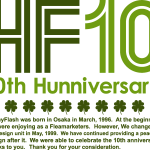 HunnyFlash 10th Hunnivesary Logo Vector