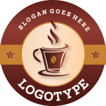 Sketchy Coffee Cup Logo Vector