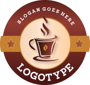 Sketchy Coffee Cup Logo Vector