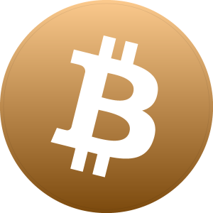 Bitcoin Gold Icon Logo Vector