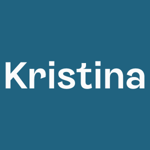 Kristina Cruises White Logo Vector