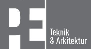 PE Teknik & Arkitektur Logo Vector