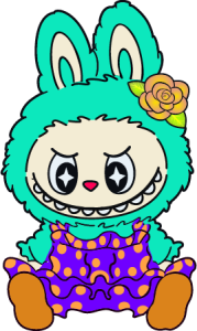 Labubu wearing dress Logo PNG SVG Vector