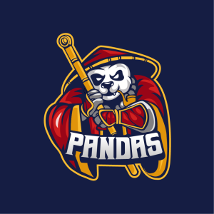Battle Panda Logo Template Vector