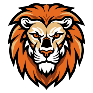 Lion Mascot Logo Template PNG SVG Vector