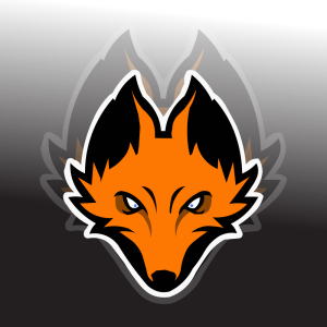 Mascot Fox logo template Vector