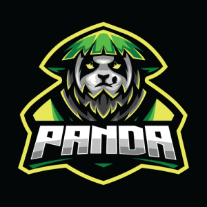 Panda Warrior Mascot Logo Template Vector